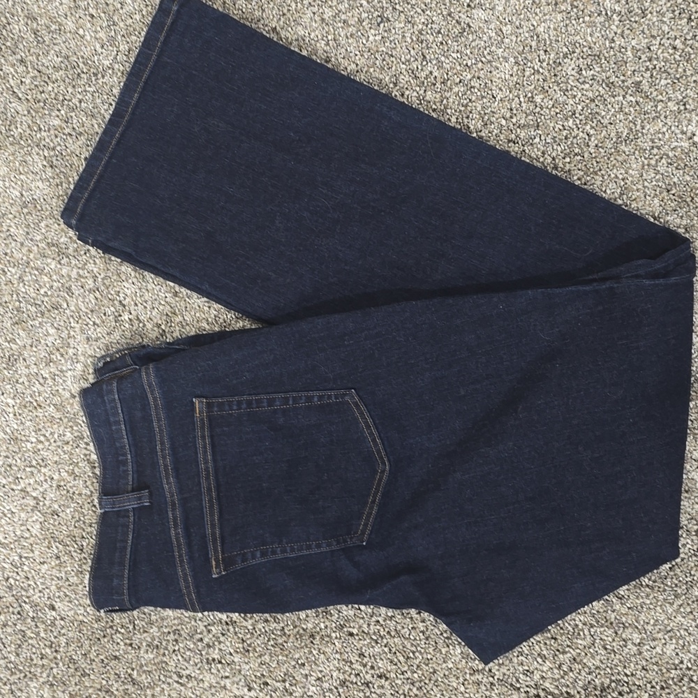 Duluth Trading Co Dark Wash Womens Denim Jeans Sz 16 X 33
